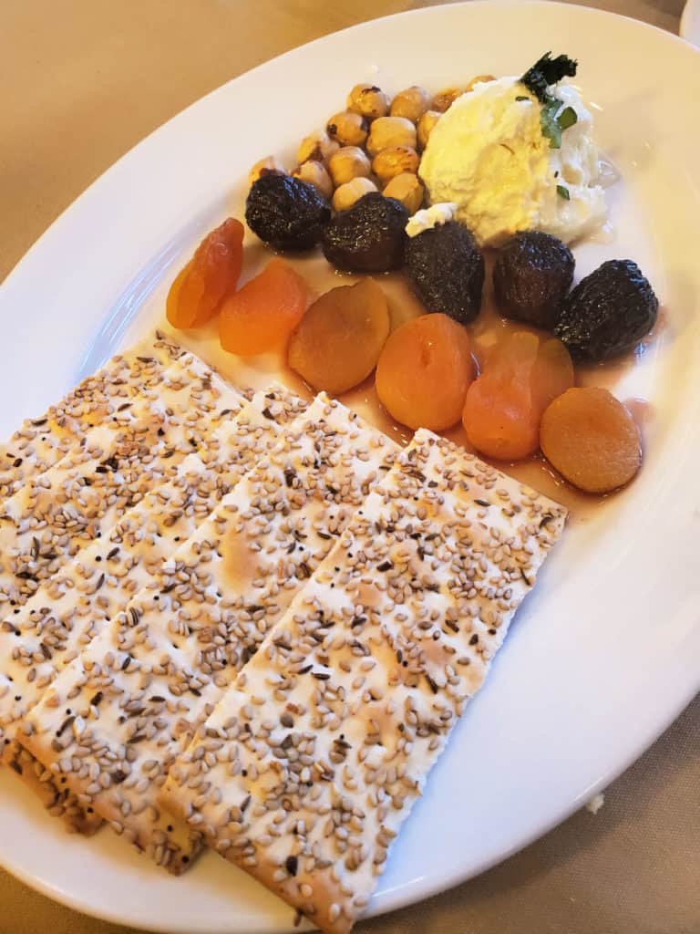 Fromage Blanc Starter at the Ptarmigan Dining Room at Many Glacier Hotel