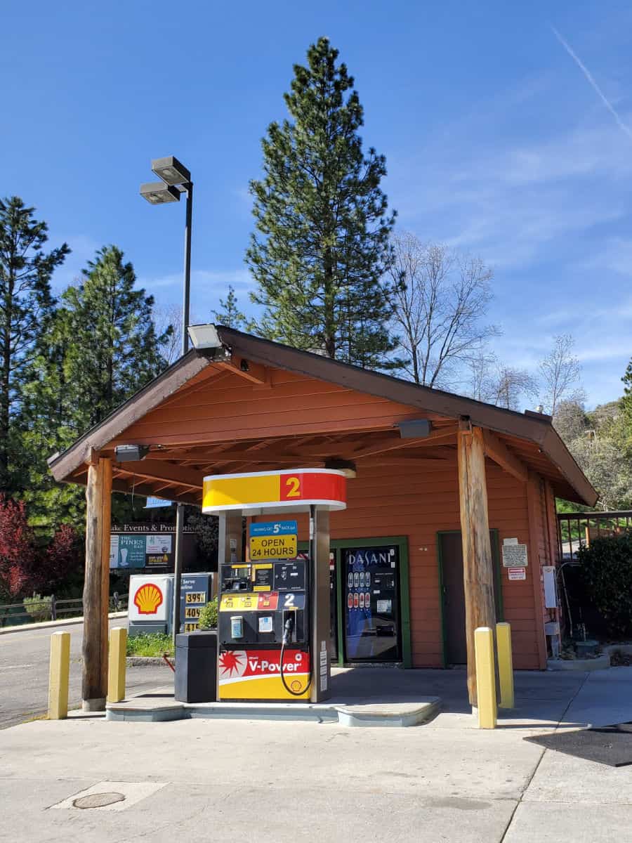 Gas Station at Bass Lake California