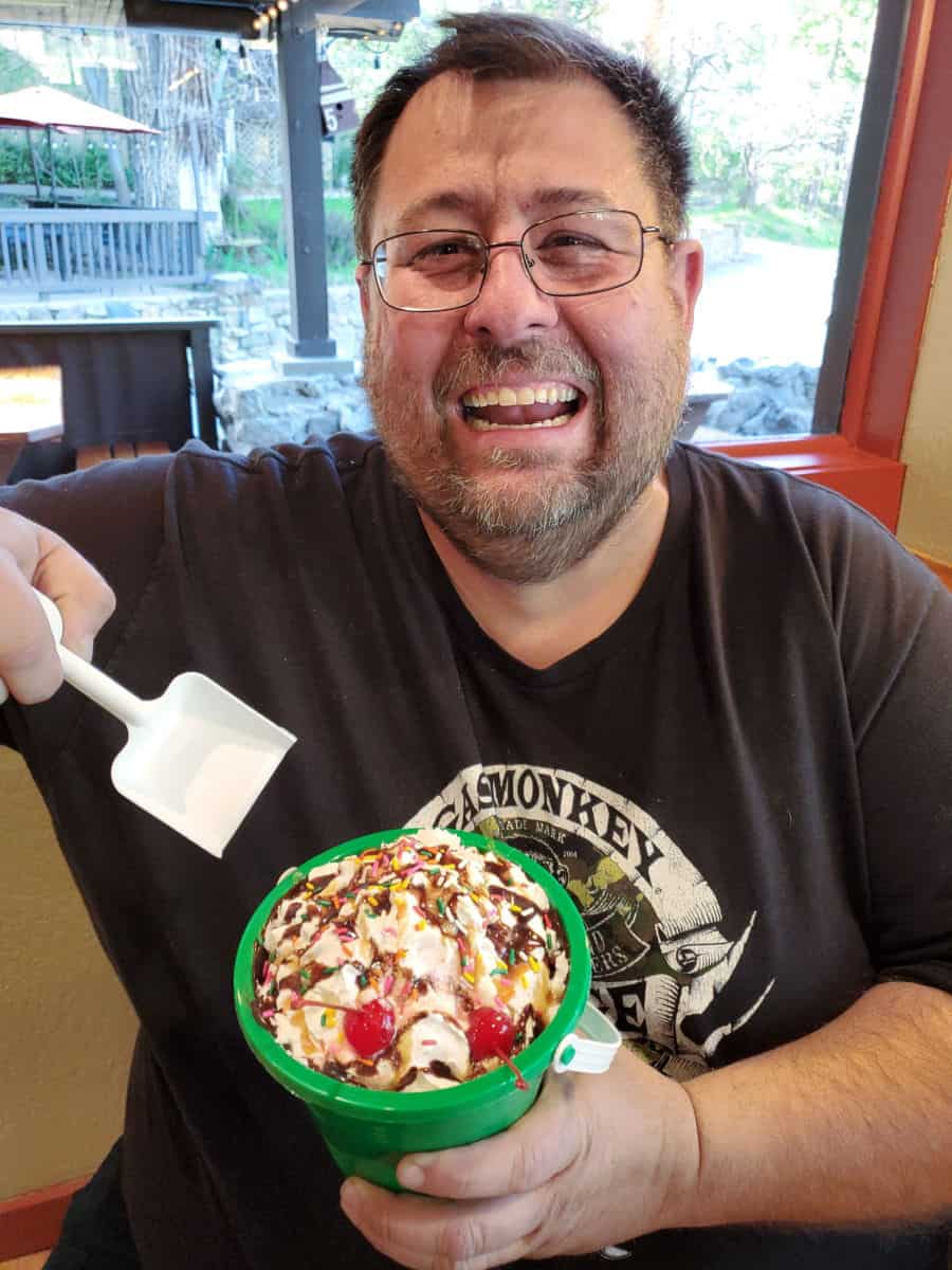 Ice Cream at Miller's Resort Bass Lake California