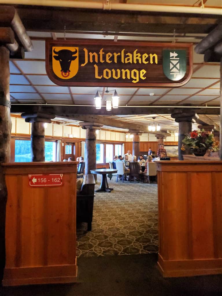 Interlaken Lounge at the Many Glacier Hotel