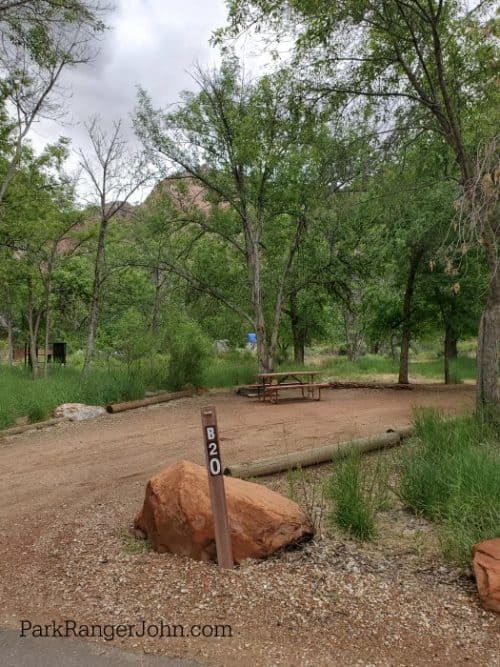 Watchman Campground Zion National Park Park Ranger John