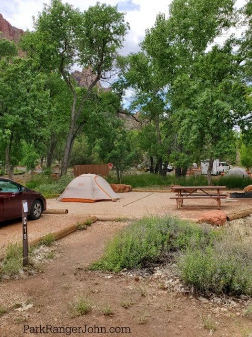 Watchman Campground Zion National Park Park Ranger John