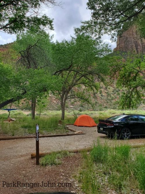 Watchman Campground Zion National Park Park Ranger John