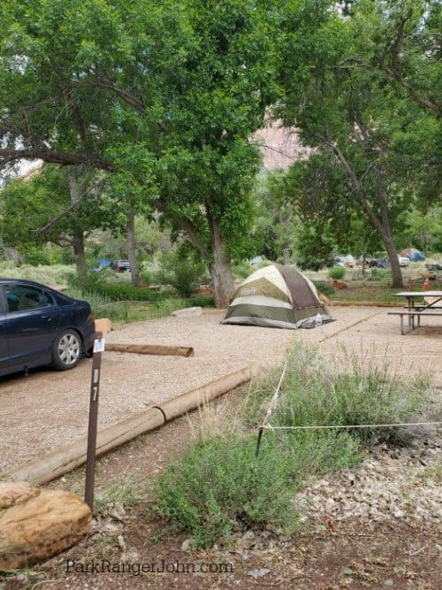 Watchman Campground Zion National Park Park Ranger John