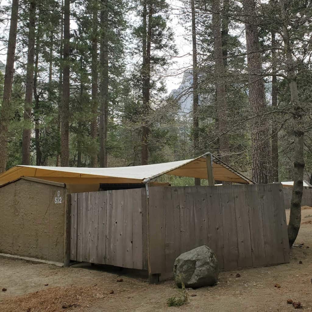 Cabin in Housekeeping Camp, Yosemite National Park USA
