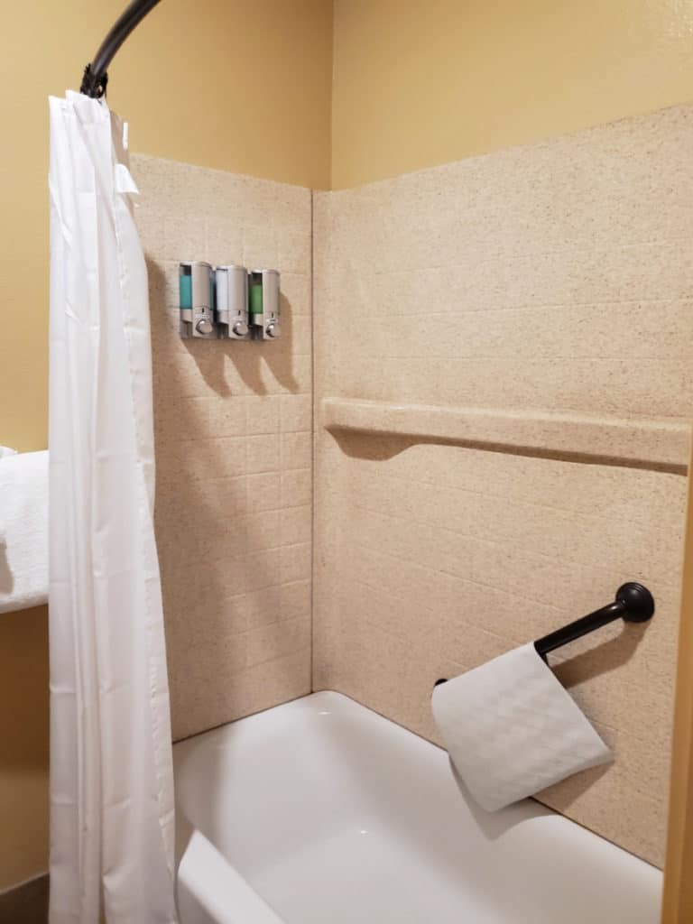 Bathroom in Yosemite Valley Lodge