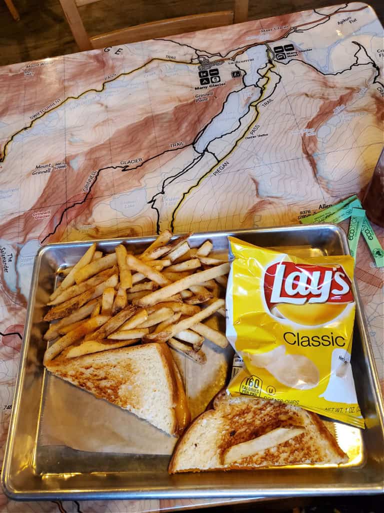 Grilled Cheese at Nell's Restaurant at Swiftcurrent Motor Inn