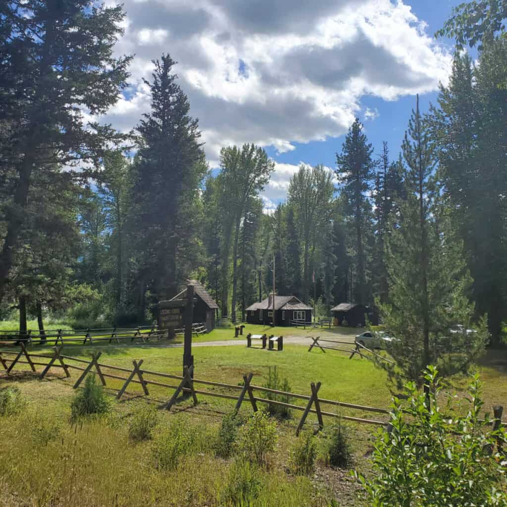 Logging Creek Ranger Station Glacier National Park