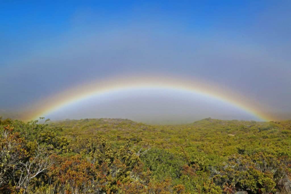 Rainbow in Haleakala National Park