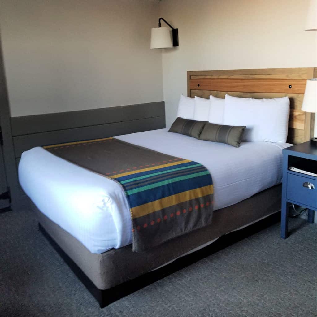 Bed in Bright Angel Lodge Cabin