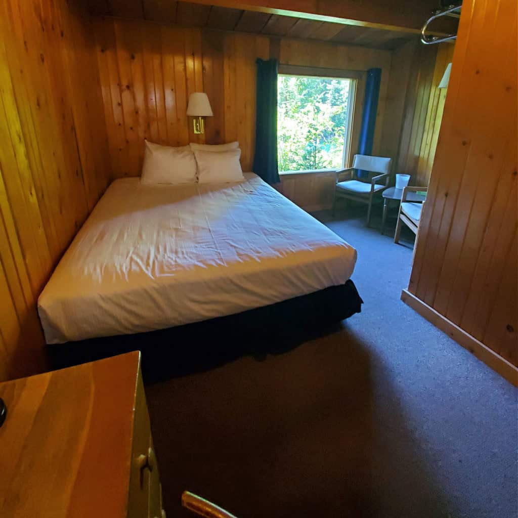 Inside room at Apgar Village Lodge Glacier National Park