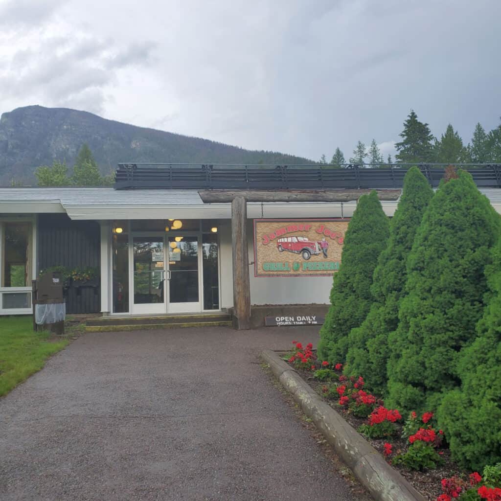 Jammer Joe's at the Lake McDonald Lodge Area of Glacier