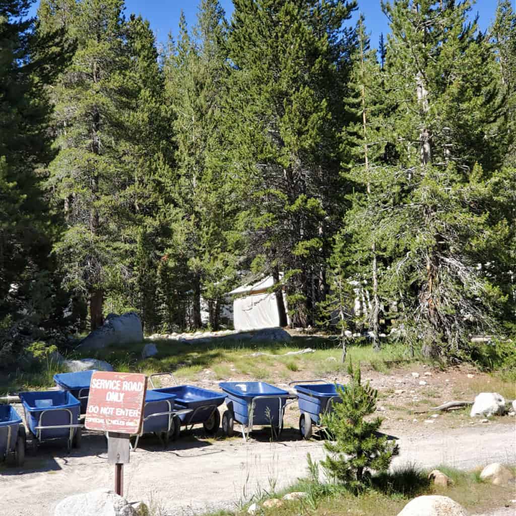 Tuolumne Meadows Lodge luggage carts