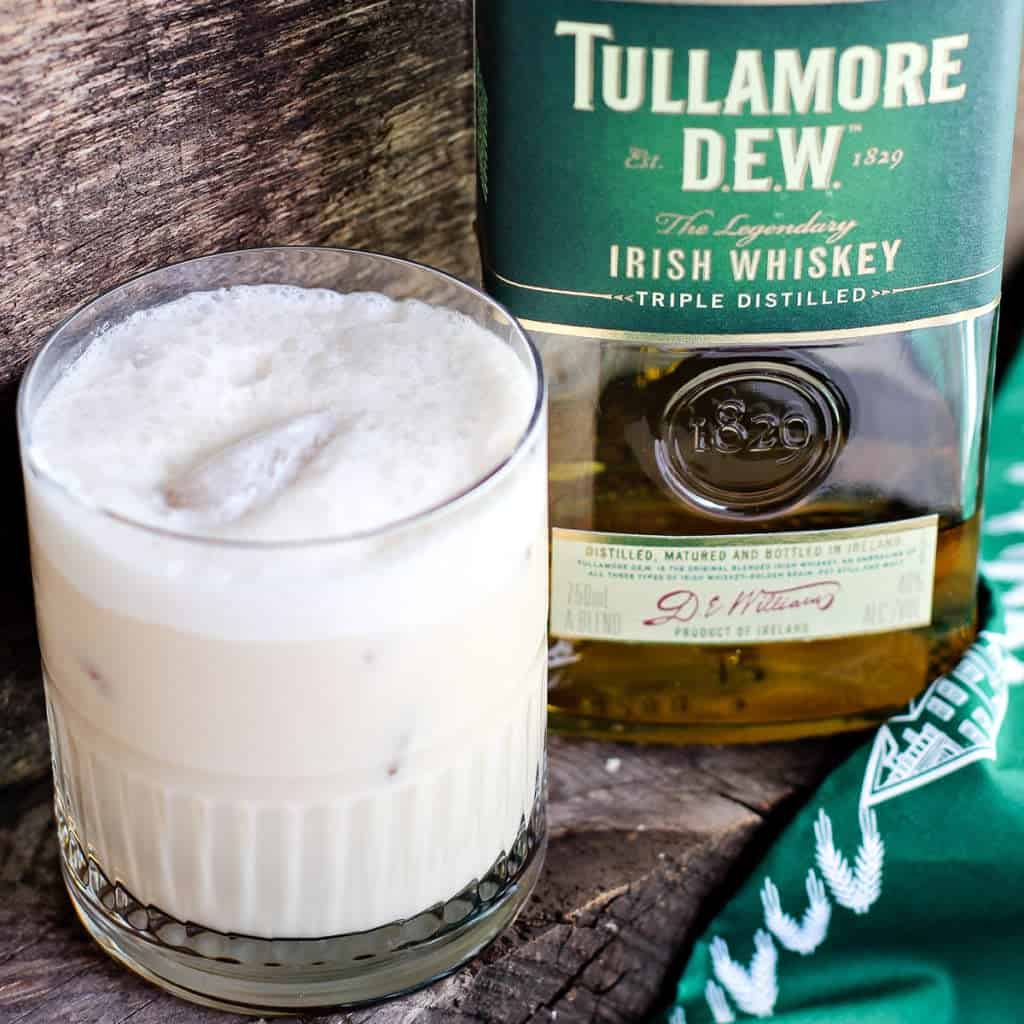 Iced Irish Coffee with Tillamore Dew Bottle