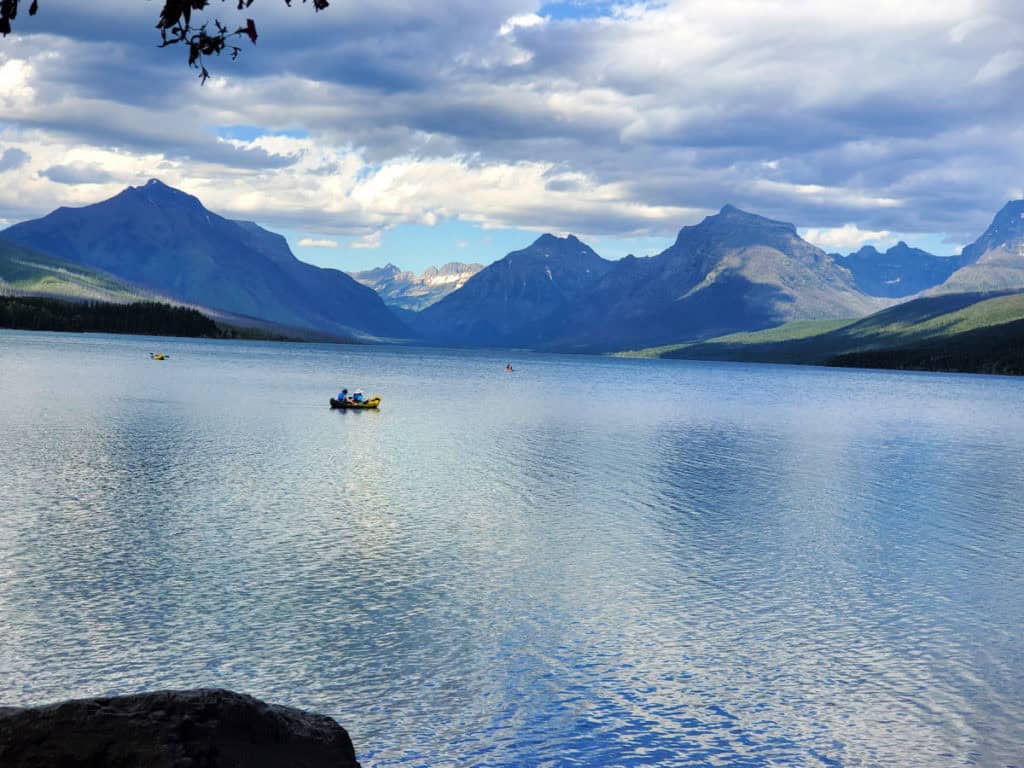 Kayaking on Lake McDonald in Glacier National Park