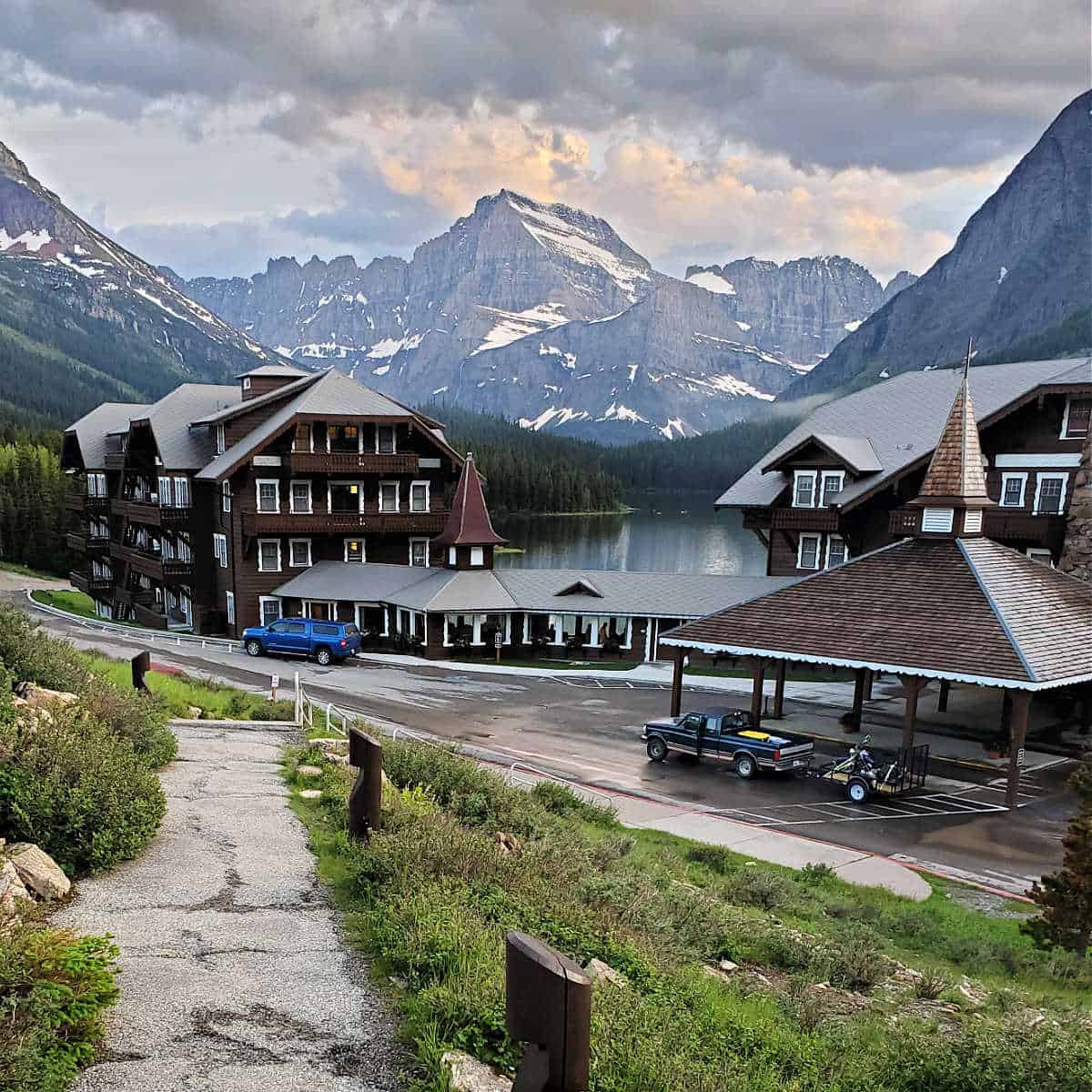Many Glacier Hotel in Glacier National Park Montana USA