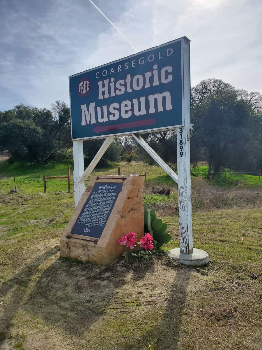 Coarsgold Historic Museum Sign 