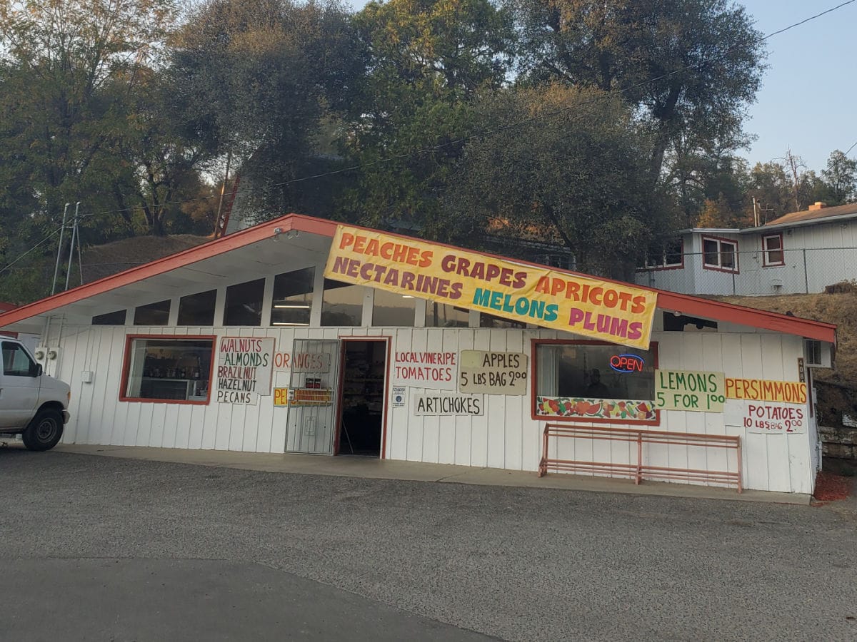 Fruit Stand in Oakhurst California