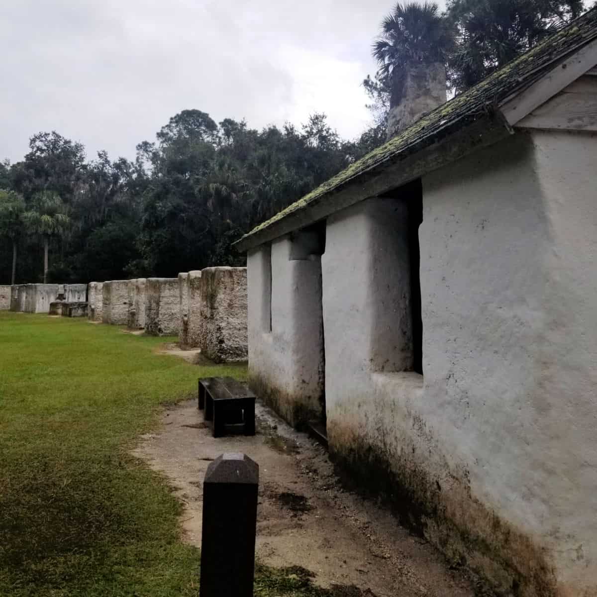 Slave housing at Kingsley Plantation at Timucuan Ecological and Historic Preserve in Florida