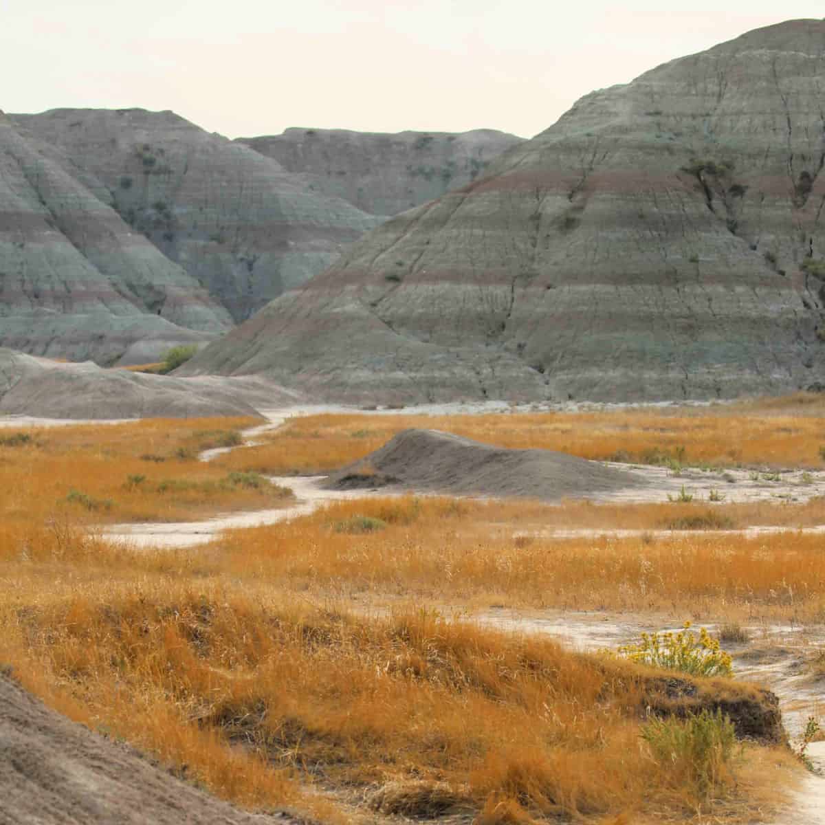 Backcountry hiking in Badlands National Park