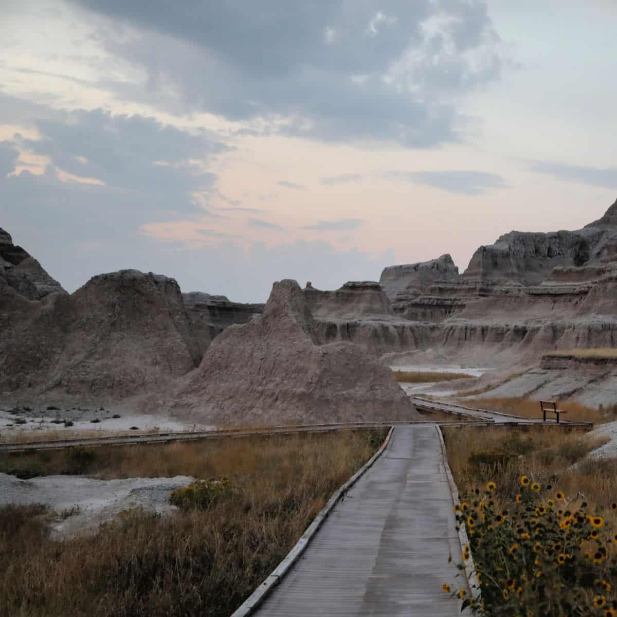 Door Trail and Window Trail Intersection at Badlands National Park