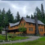 Photoof the National Park Inn with text "National Park Inn Mount Rainier National Park by ParkRangerJohn.com"