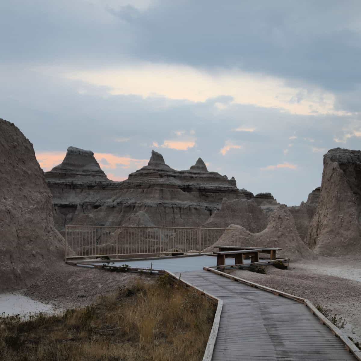 The Window Viewpoint on the Window Trail at Badlands National Park