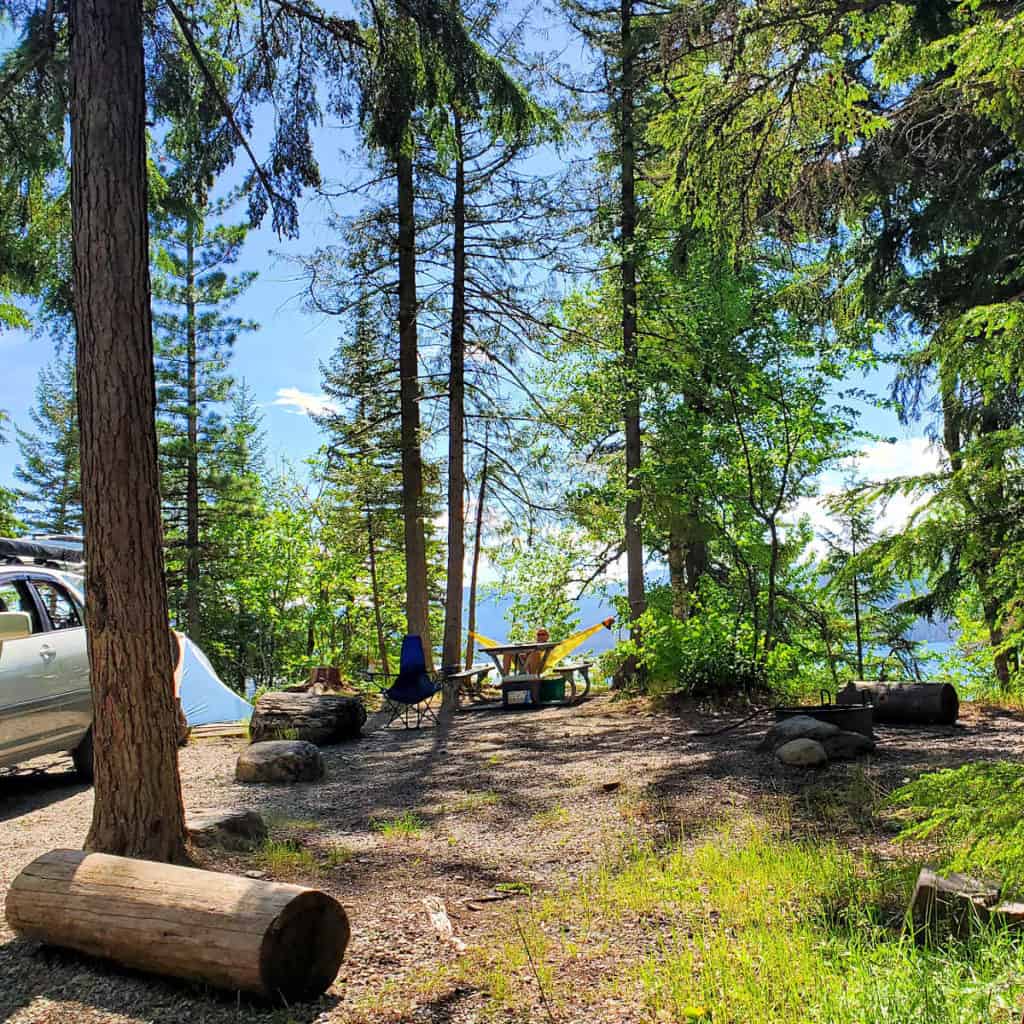 Campsite 10 Sprague Creek Campground Glacier National Park