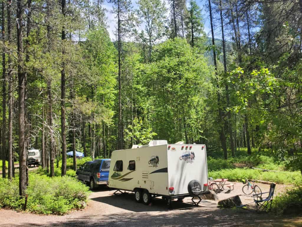 Campsite 14 Apgar Campground, Glacier National Park