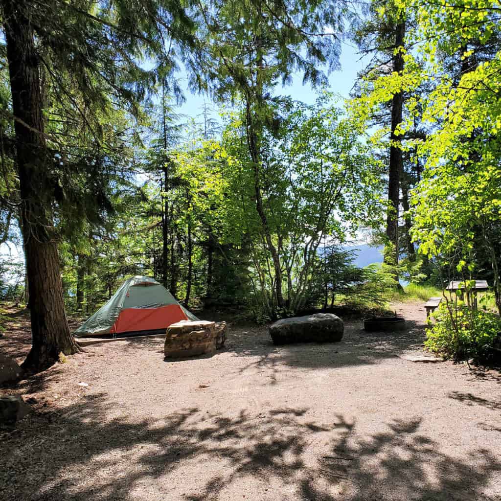 Campsite 8 Sprague Creek Campground Glacier National Park