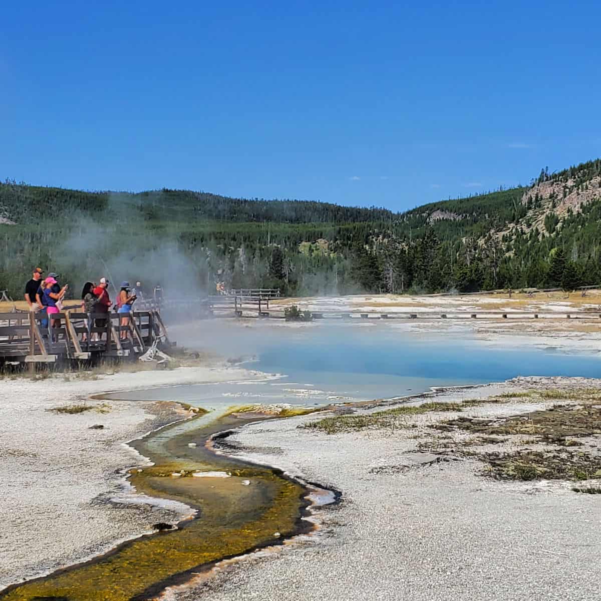 Biscuit Basin in Yellowstone National Park