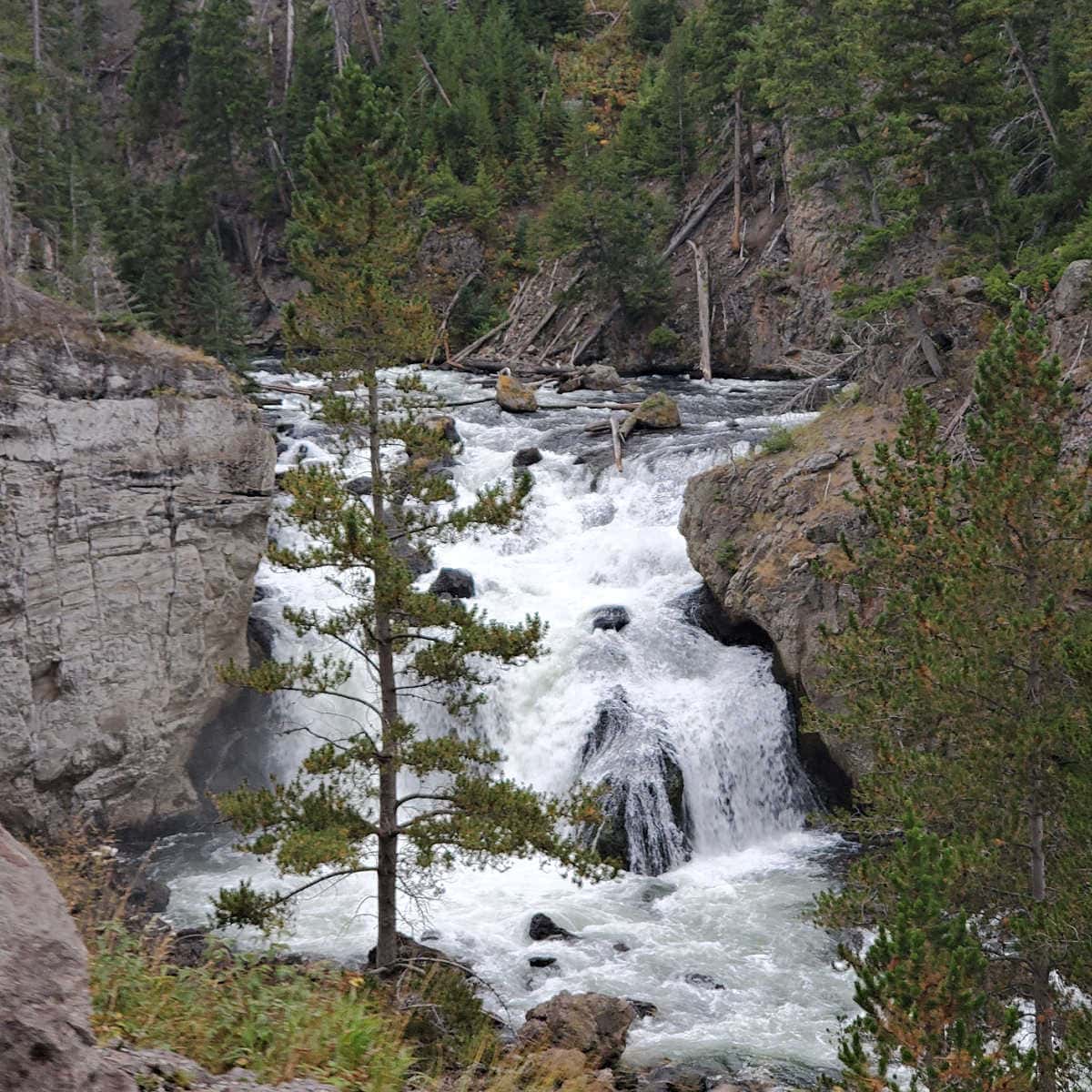 Firestone Falls in Yellowstone National Park
