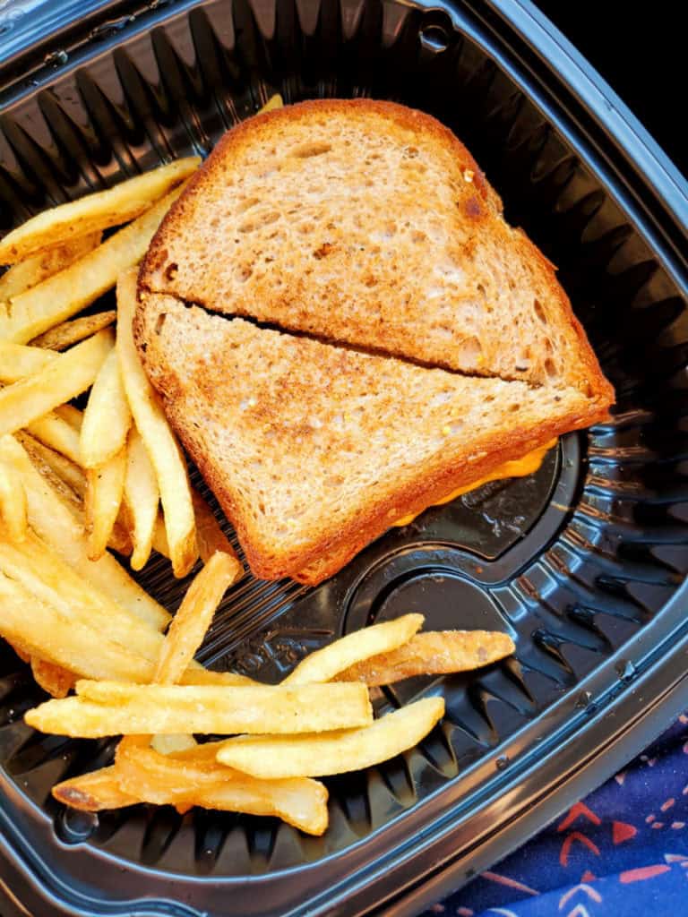 Grilled Cheese to go at Old Faithful Snow Lodge
