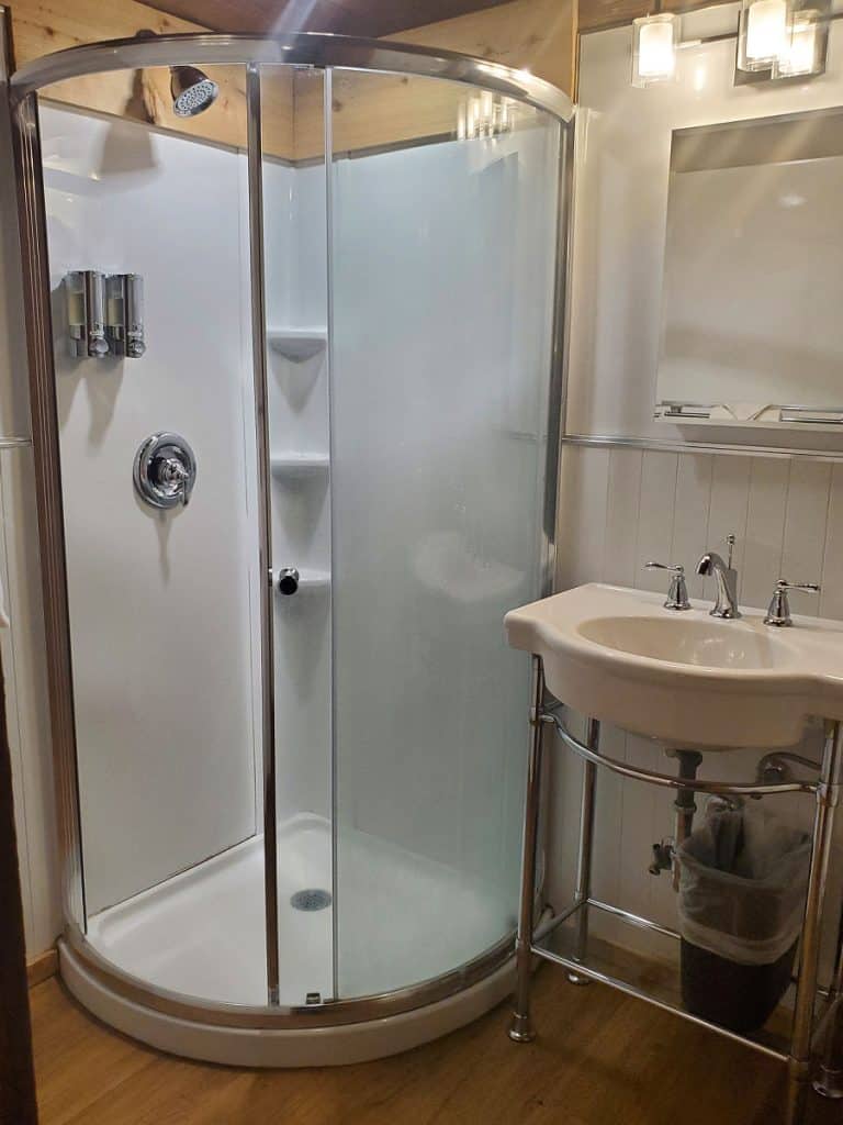 Bathroom in Colter Bay Cabin, Grand Teton National Park