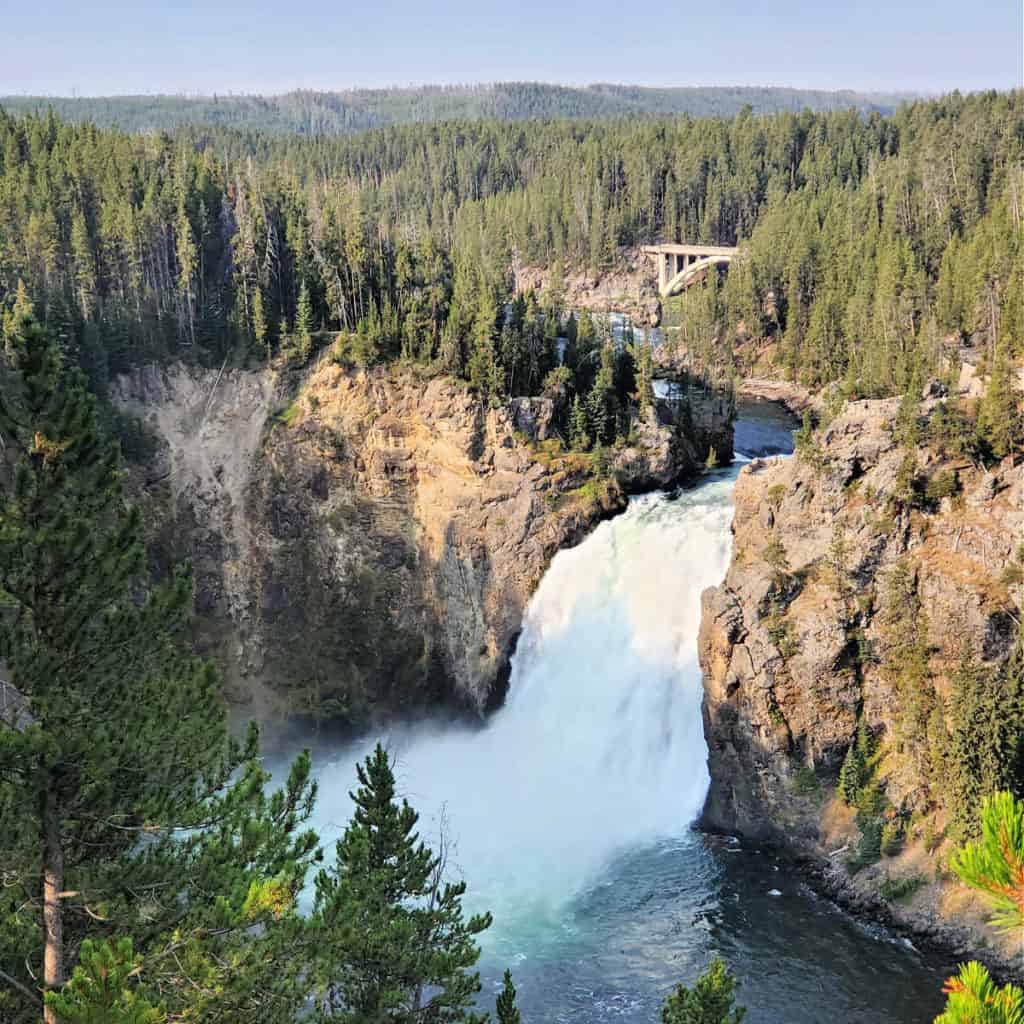 Upper Yellowstone Falls in Yellowstone National Park