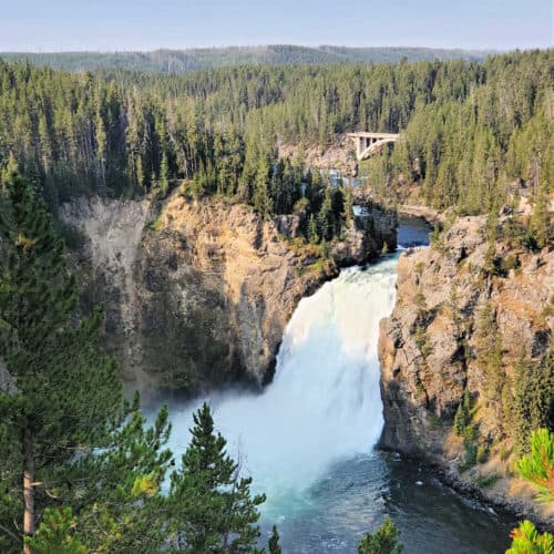 Upper Yellowstone Falls in Yellowstone National Park