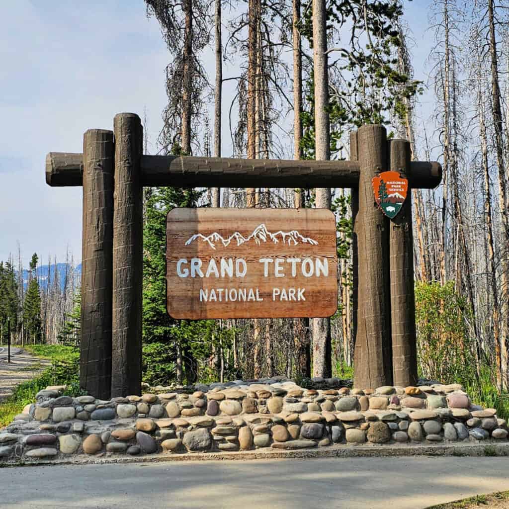 Grand Teton National Park Entrance Sign