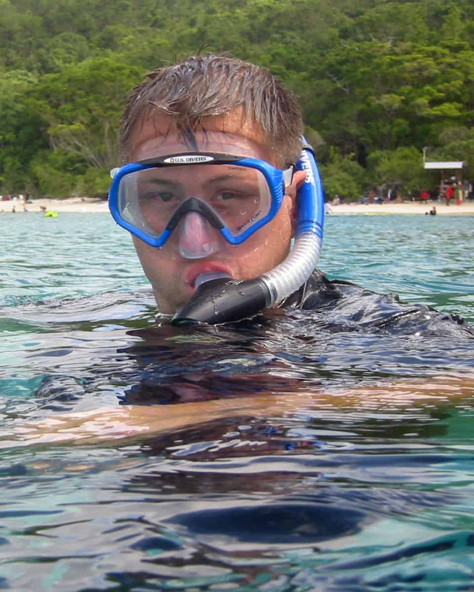 Snorkeling at Trunk Bay in Virgin Islands National Park