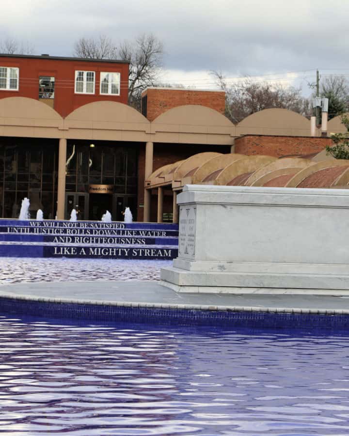 resting place for Dr Martin Luther King Jr at Martin Luther King Jr National Historical Park in Atlanta Georgia