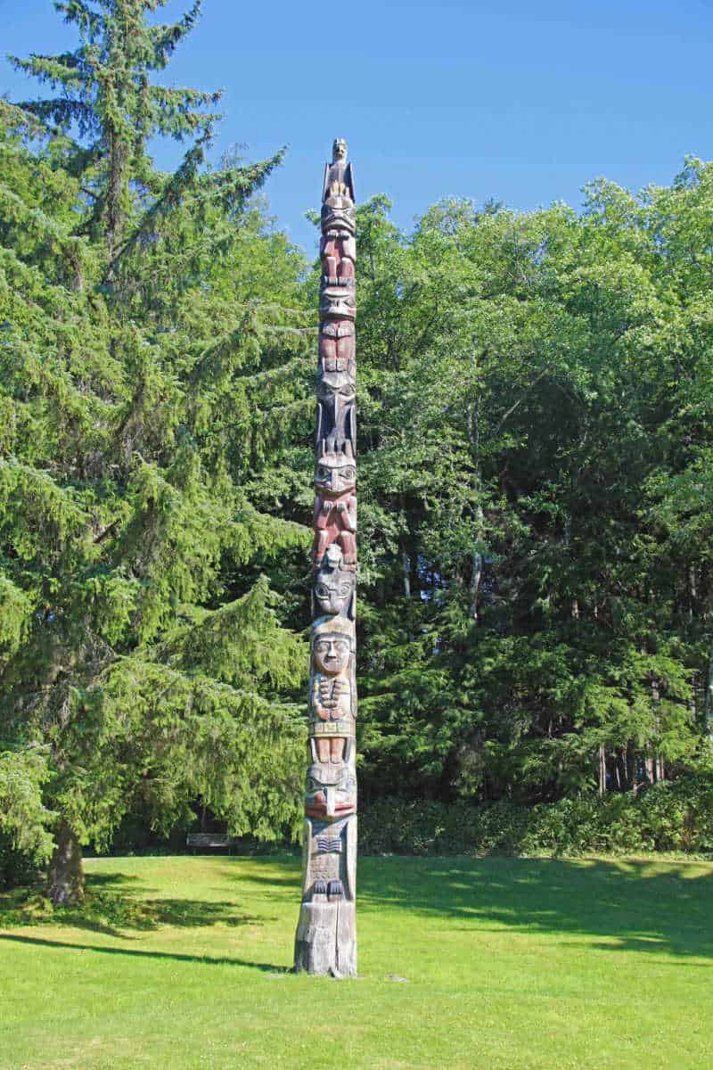 Master Carvers Pole at Totem Bight State Park Alaska