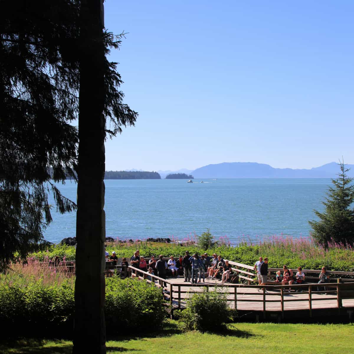 Beautiful views at Totem Bight State Park in Alaska