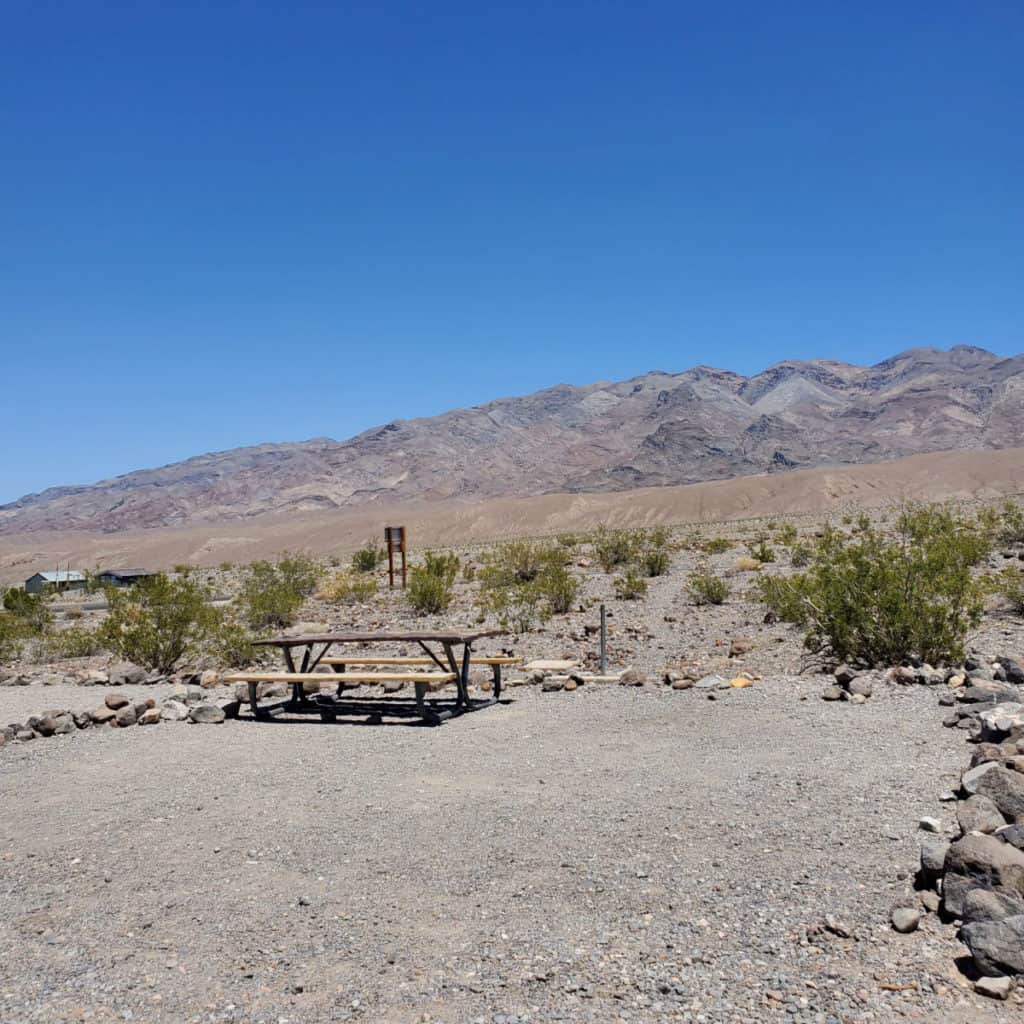 Campsite 1 Emigrant Campground Death Valley National Park