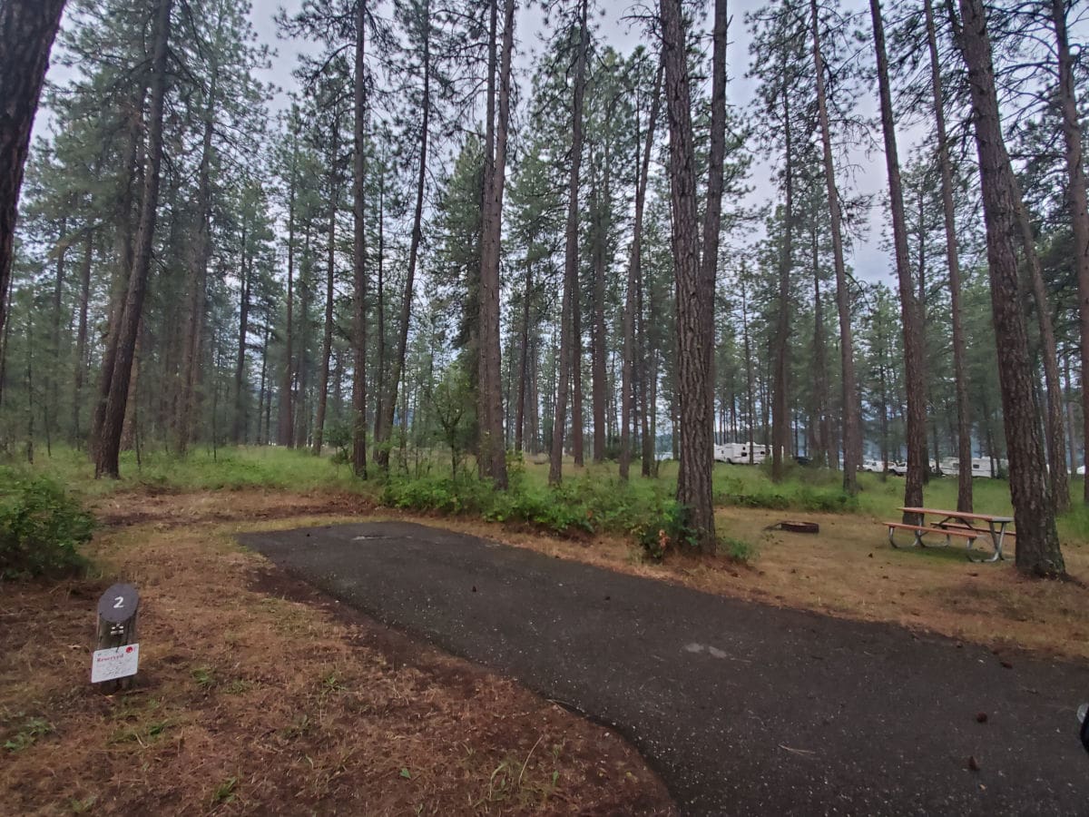 Campsite 2 Kettle Falls Campground Lake Roosevelt National Recreation Area Washington