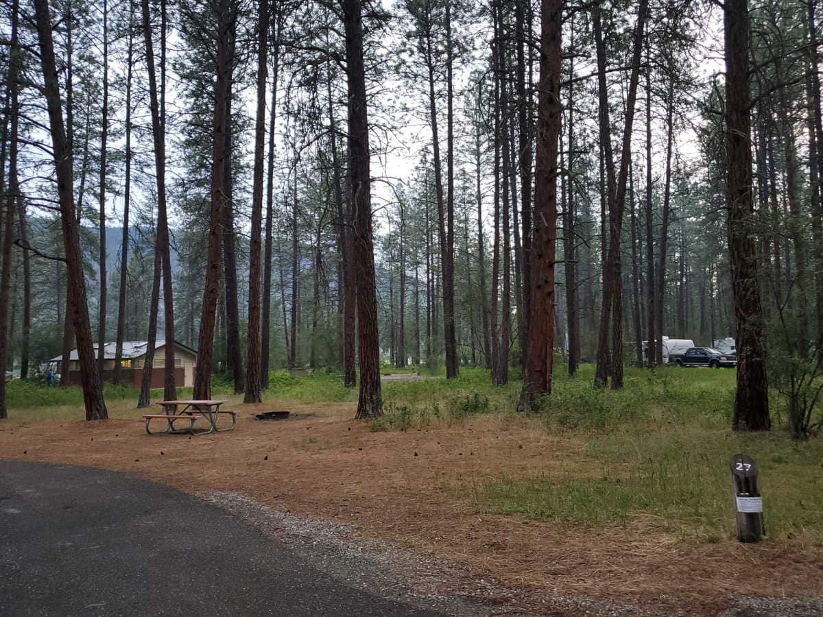 Campsite 27 Kettle Falls Campground Lake Roosevelt National Recreation Area Washington