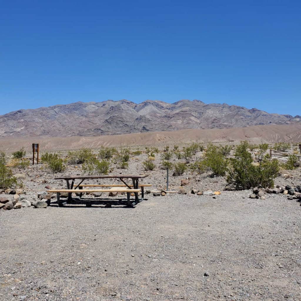 Campsite 3 Emigrant Campground Death Valley National Park