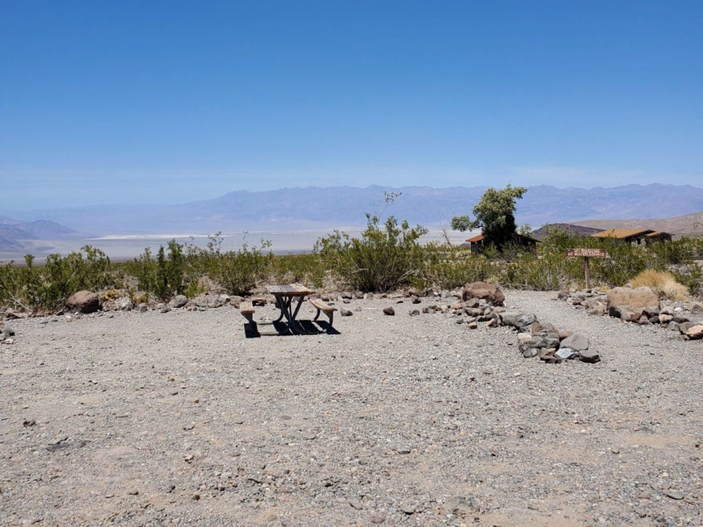 Campsite 4 Emigrant Campground Death Valley National Park