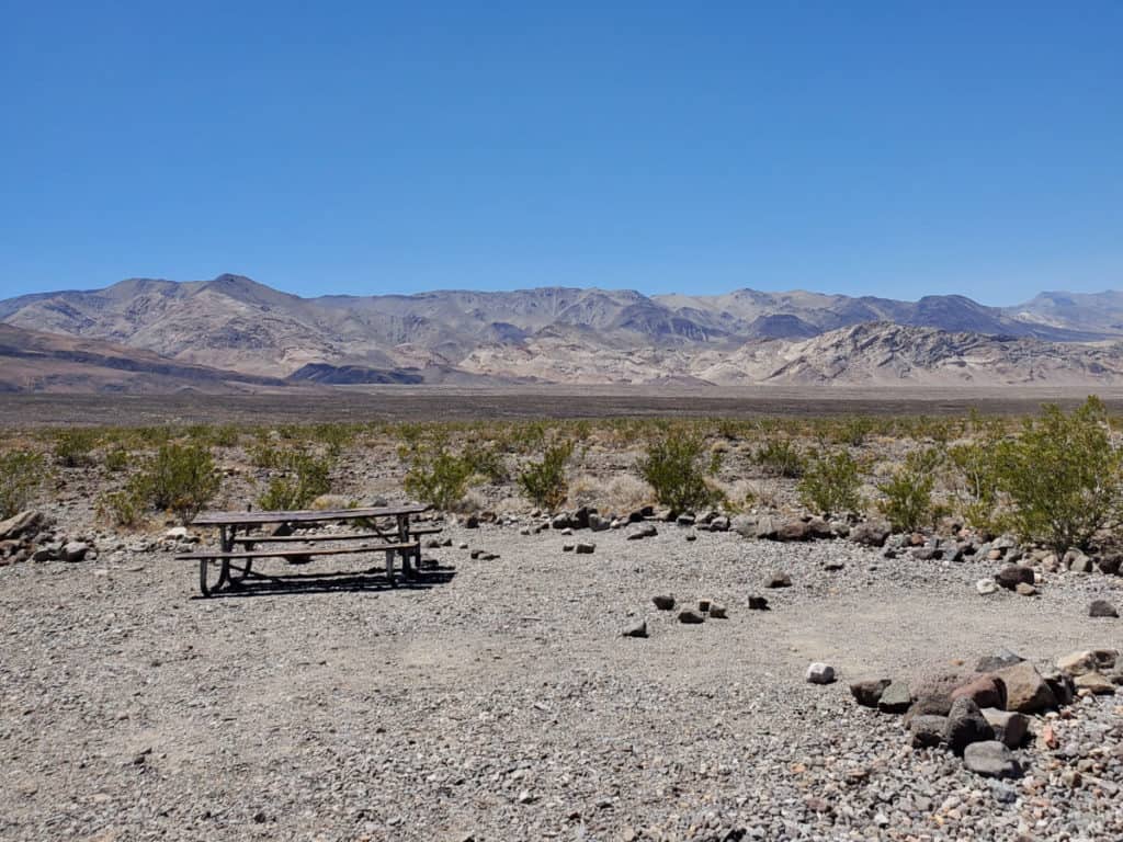 Campsite 6 Emigrant Campground Death Valley National Park