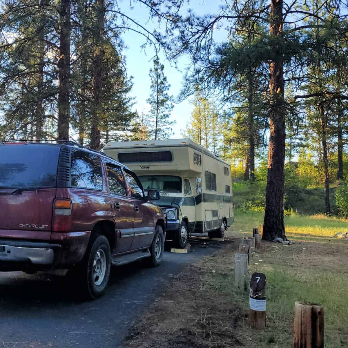 Campsite 7 North Gorge Campground Lake Roosevelt National Recreation Area