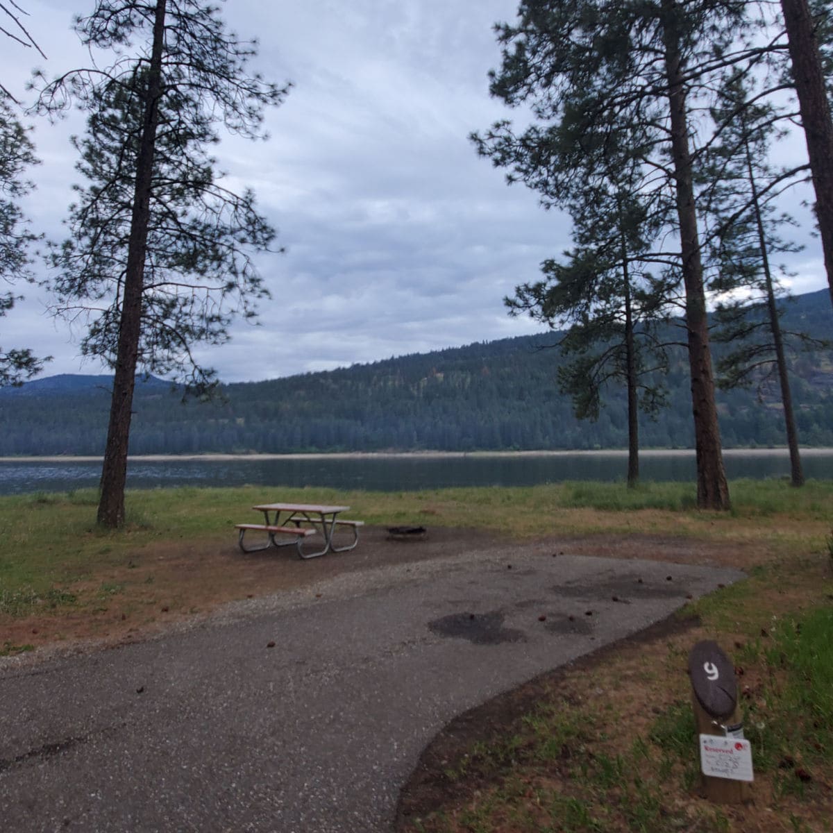 Campsite 9 Kettle Falls Campground Lake Roosevelt National Recreation Area Washington