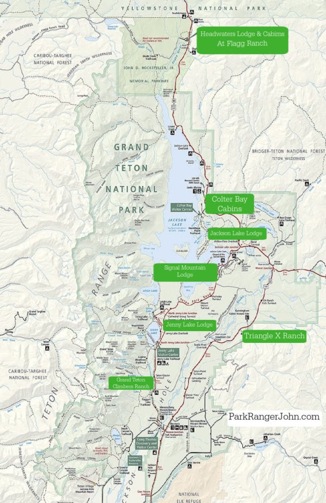 Grand Teton National Park Lodging - Grand Teton National Park Lodging Map 1 663x1024 